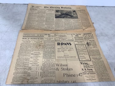 Vintage 1900s Newspapers