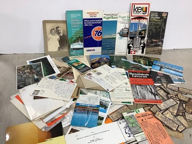 Vintage Postcards, Coupons, and more