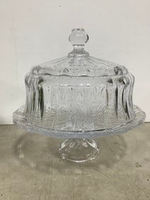 Crystal Glass Serving Tray