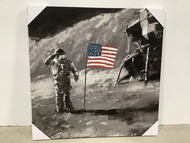 Moon Canvas Art Print (23inx23in)