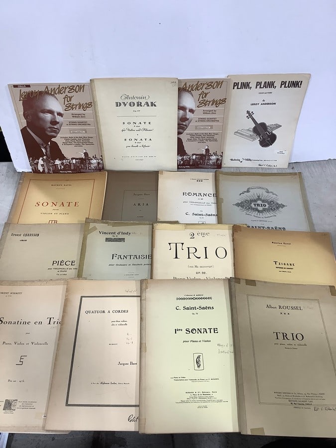 Vintage Music Books (Violin, Piano): Vintage Music Books (Violin, Piano)