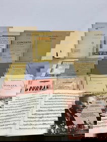 Vintage Music Books (Violin, Piano)