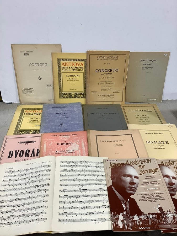 Vintage Music Books (Violin, Piano): Vintage Music Books (Violin, Piano)