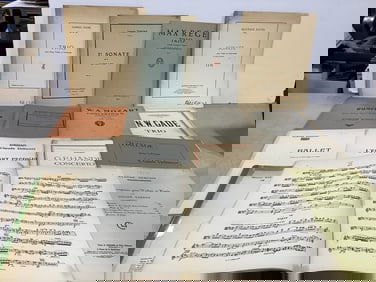 Vintage Music Books (Violin, Piano)