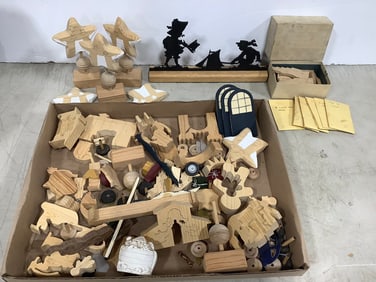 Wooden blocks and decor