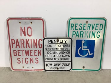 Road signs(largest 12in.x18in.)