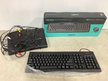 MK320 logitech wireless keyboard(needs USB attachment) and iT&T keyboard