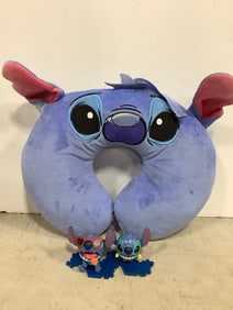 Stitch pillow and Stitch figures