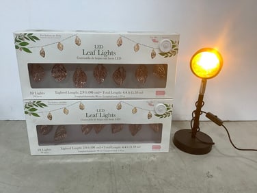 LED leaf lights(new in box) and sunlight lamp