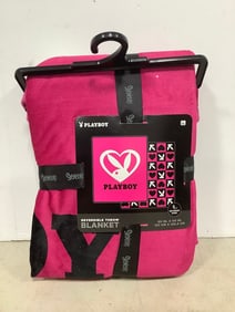 Playboy reversible throw blanket(50in.x60in.)