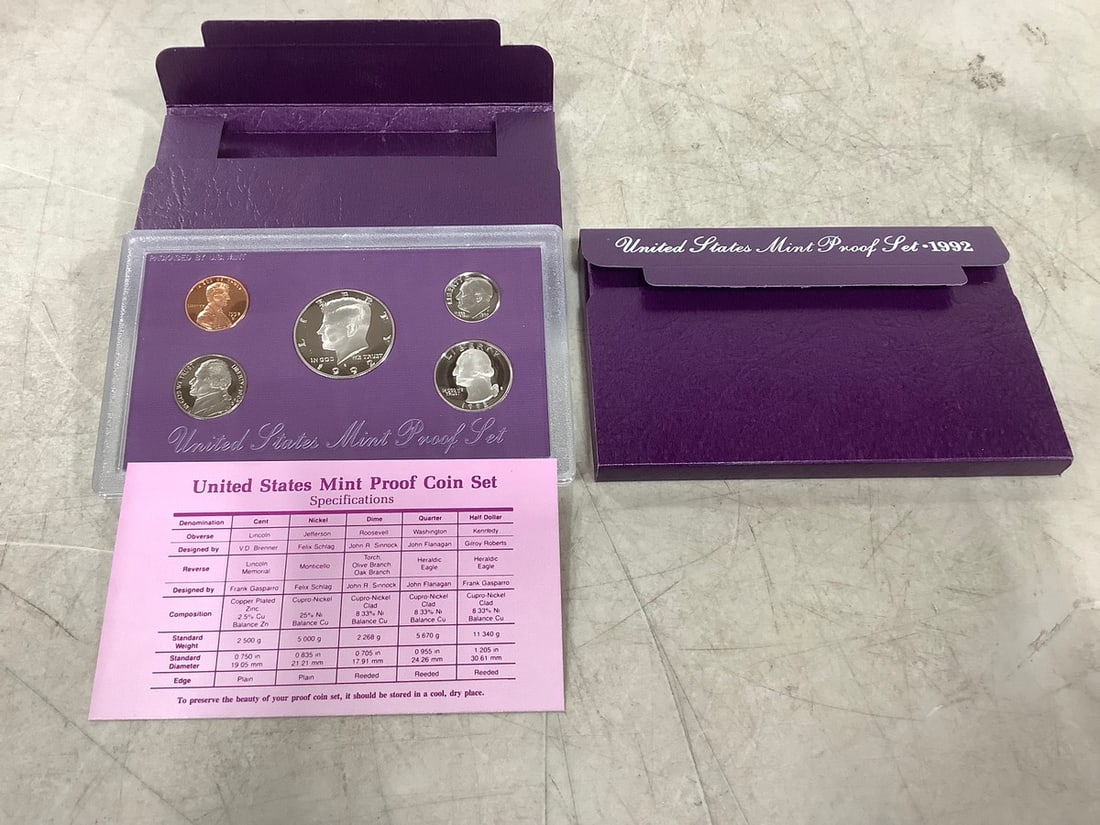 1992 United States Mint proof coin sets (1 of 1)