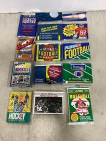 Various collectible sports cards(baseball, hockey, football)