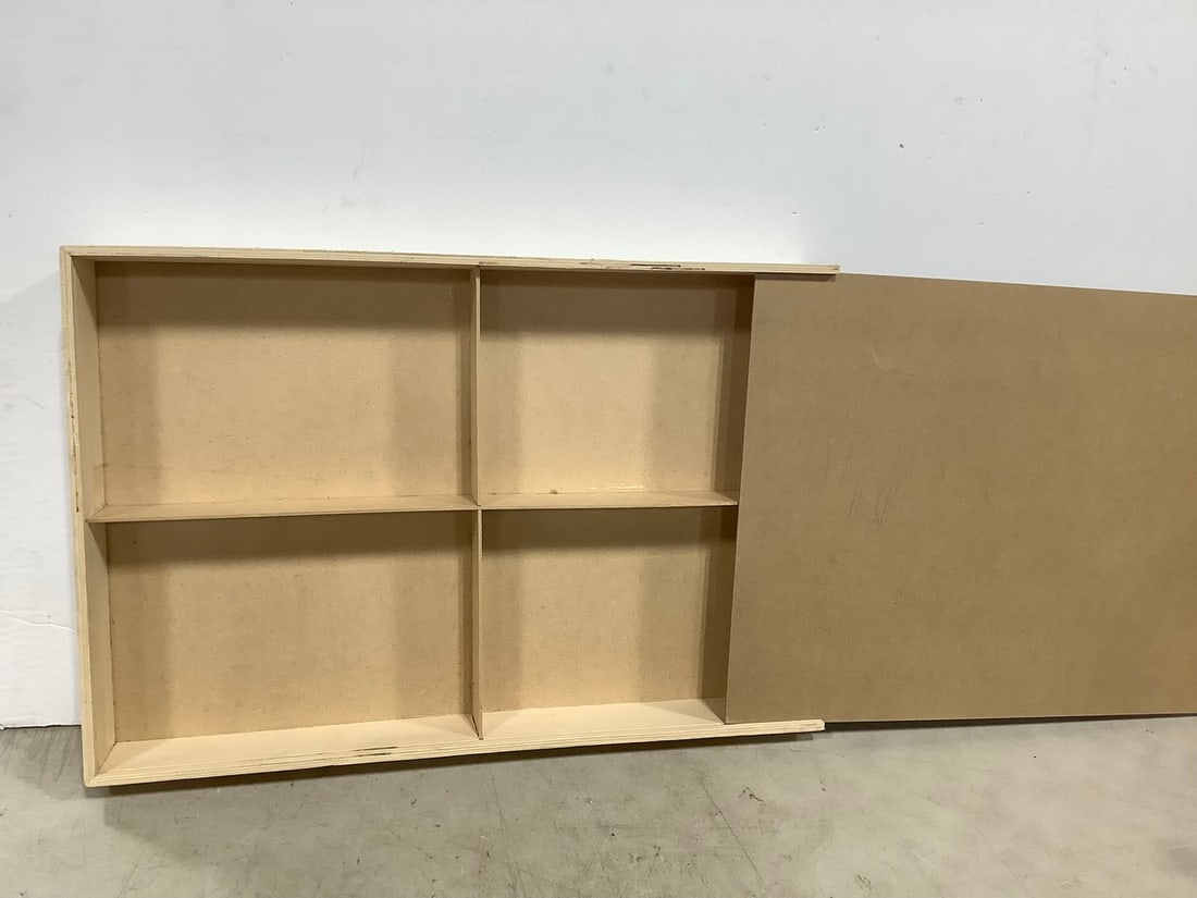 Wooden slide top organizer(22.5in.x15in.x3in.): Wooden slide top organizer(22.5in.x15in.x3in.)