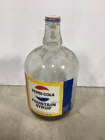 Pepsi Cola fountain syrup glass jug(size: one gallon)