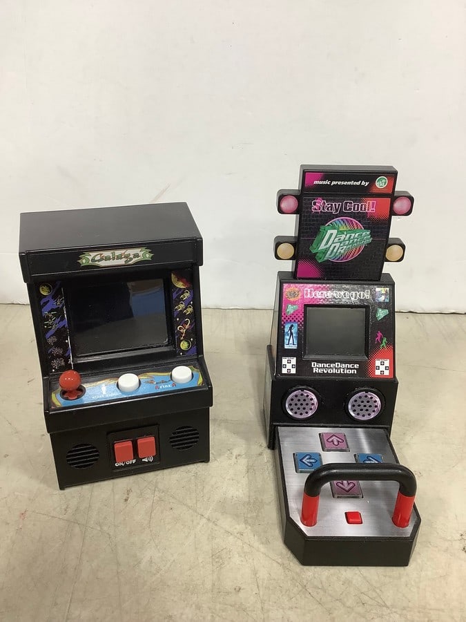 Handheld arcade games(Galaga and Dance Dance Revolution) (1 of 1)
