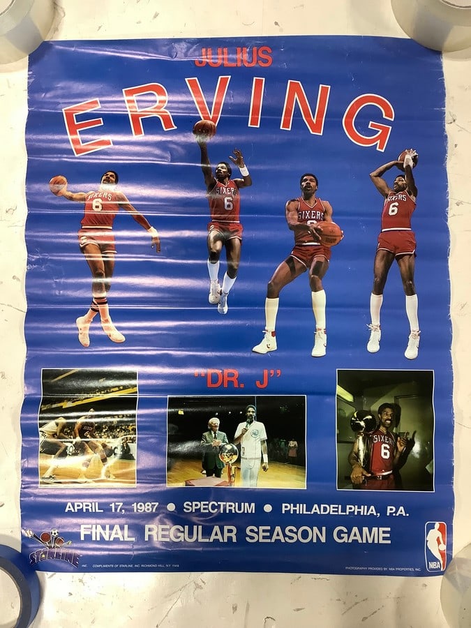 1987 Julius Erving poster(17in.x21in.) (1 of 1)