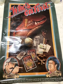 Whos on First Abbot and Costello poster(21in.x32in.)