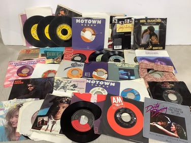 Vintage 45's(Queen, Neil Diamond, and more)