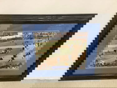 Framed 1969 NY Mets World Series Celebration Photograph (14inx17in)