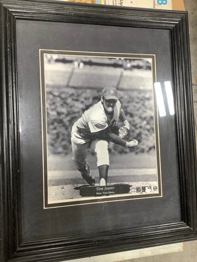 Framed NY Mets Tom Seaver Photographic Print (14inx17in): Framed NY Mets Tom Seaver Photographic Print (14inx17in)