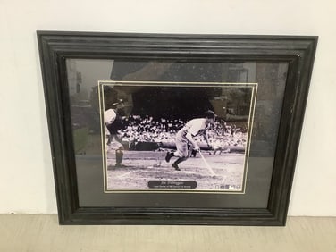 Joe DiMaggio framed photographic print(14in.x17in.)