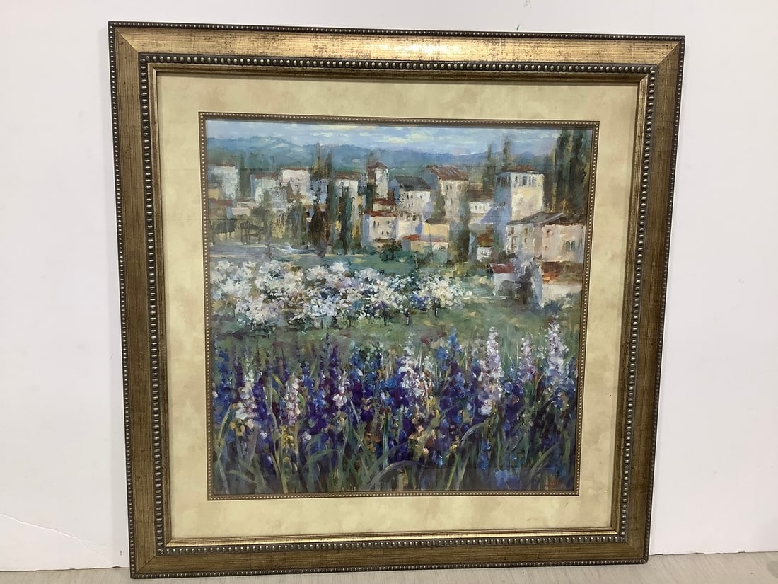 Framed watercolor artwork signed Michael Long(28in.x28in.) (1 of 1)