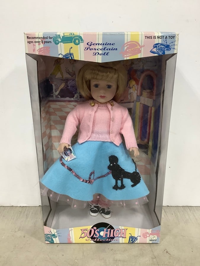 50's High Collection vintage genuine porcelain doll(new in box): 50's High Collection vintage genuine porcelain doll(new in box)