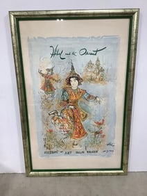 Framed Museum of Art Palm Beach poster print by Edna Hibel(20in.x30in.)