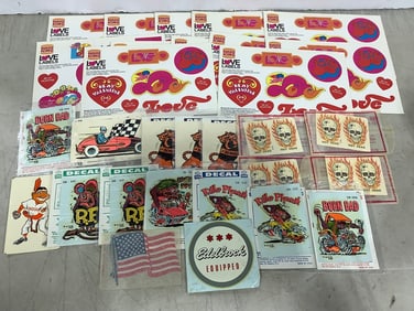 Vintage stickers