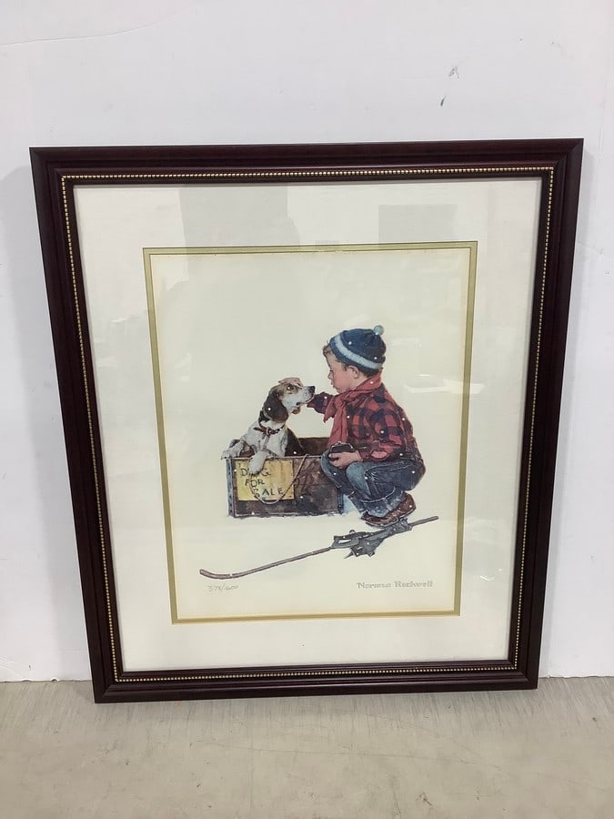 Framed Norman Rockwell art print(22.5in.x26.5in.-378/1600) (1 of 1)