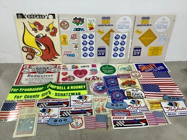 Vintage stickers/decals