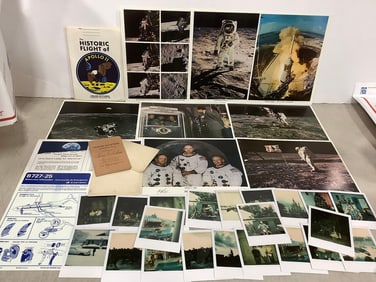 Apollo 11 photographic prints and other vintage photographs