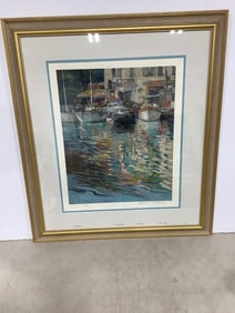 Framed art print by Henri Plisson(29in.32in.)