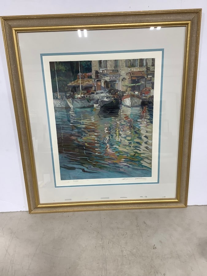 Framed art print by Henri Plisson(29in.32in.): Framed art print by Henri Plisson(29in.32in.)