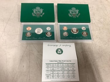 1996 United States Mint Proof sets