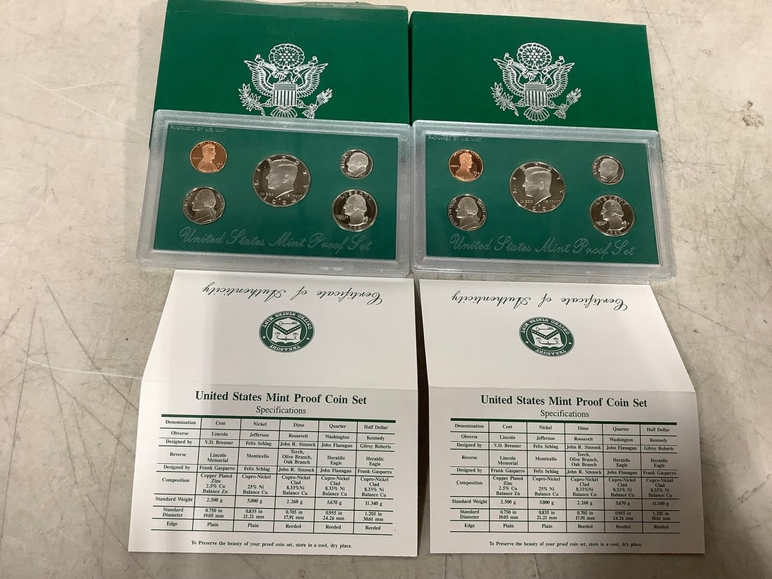1994 and 1999 United States Mint Proof Sets (1 of 1)