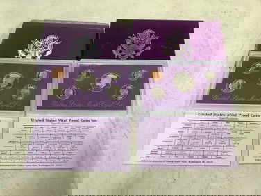 1990 US Mint Proof Coin Sets