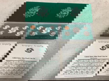 1995 US Mint Proof coin sets