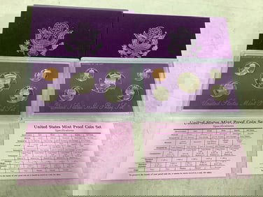 1992 US Mint Proof coin sets
