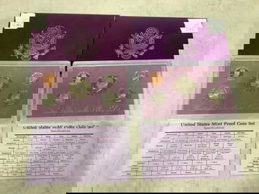 1988 US Mint Proof coin sets