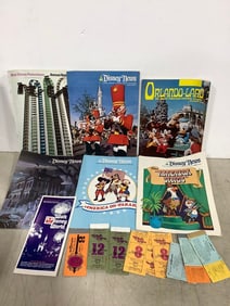1970's Disney magazines, tickets, and brochure