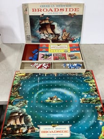 Vintage American Heritage Broadside Naval Battle Game in box