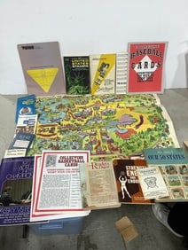 Vintage Disney maps and ephemera