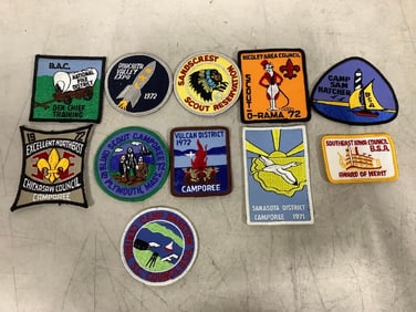 1970's vintage boy scout badges