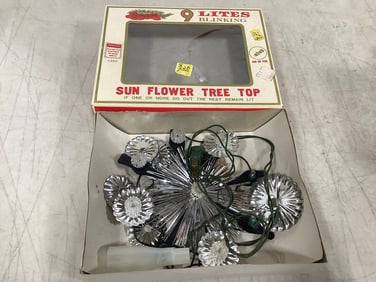 Vintage 1960's Christmas sunflower Tree Topper