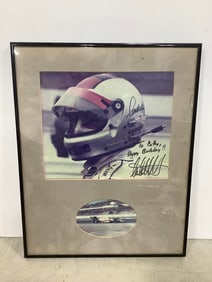 Framed Michael Andretti photogrographic collage(15.5in.x19.5in.)