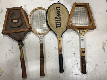 Tennis rackets(Wilson, Valiant, and more)