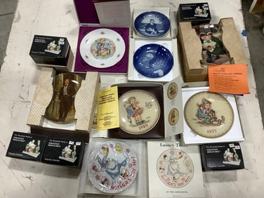 Collectible plates(Goebel, Royal Doulton,etc.) and Sebastian Miniatures collectibles