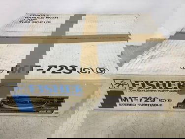 Fisher stereo turntable new in box(model:MT-729)