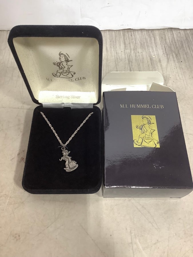 M.I. Hummel Club sterling silver necklace: M.I. Hummel Club sterling silver necklace